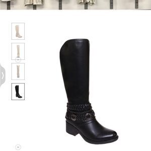 PIERRE DUMAS‎ GOSSIP 4 BLACK VEGAN LEATHER BOOTS